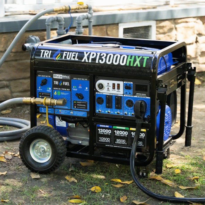 DuroMax XP13000HXT 13,000 Watt Electric Start Tri-Fuel Portable Generator w/ CO Alert - Image 4